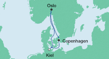 Route: Kurzreise ab Kiel 2 mit AIDAluna