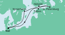 Route: Ostsee 3 mit AIDAprima