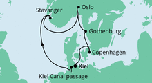 Route: Skandinavische Städte ab Kiel mit AIDAcara