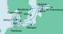 Route: Perlen der Ostsee 3 mit AIDAaura