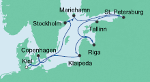 Route: Große Ostsee-Reise 3 mit AIDAcara