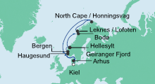 Route: Norwegen mit Lofoten & Nordkap mit AIDAbella