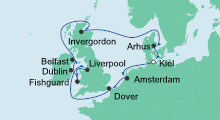 Route: Großbritannien & Irland 4 mit AIDAbella