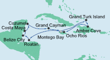 Route: Karibik & Mexiko 3 mit AIDAluna