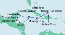 Route: Karibik & Mexiko 3 mit AIDAluna