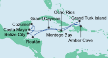 Route: Karibik & Mexiko 3 mit AIDAluna