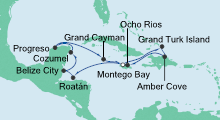 Route: Karibik & Mexiko 4 mit AIDAluna