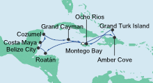 Route: Karibik & Mexiko 4 mit AIDAluna