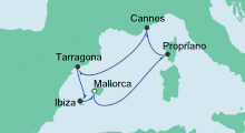 Route: Spanien & Frankreich 3 mit AIDAvita
