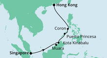 Route: Brunei, Philippinen & Hongkong mit AIDAvita
