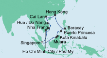 Route: Philippinen, Hongkong & Vietnam mit AIDAvita