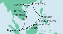 Route: Philippinen, Hongkong & Vietnam mit AIDAvita