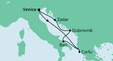 Route: Adria ab Venedig mit AIDAblu