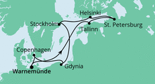 Route: Ostsee 2 mit AIDAmar