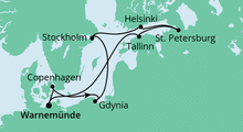 Route: Ostsee 2 mit AIDAmar
