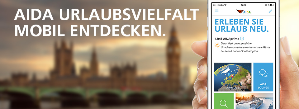 AIDA Smartphone-App für Android und iOS AIDA Smartphone-App für Android und iOS