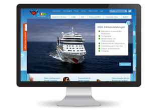 Die neue AIDA Startseite Die neue AIDA Startseite