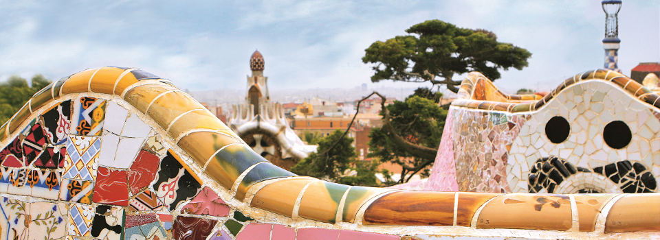 Gaudi Park in Barcelona Gaudi Park in Barcelona