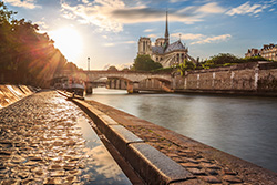 Notre Dame am Ufer der Seine Notre Dame am Ufer der Seine