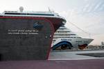 AIDAstella first call  Abu Dhabi Cruise Terminal Mina Zayed klein