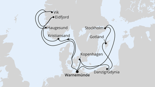 Routenverlauf Highlights der Nord- und Ostseeküste 1