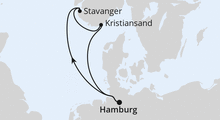 Route: FESTIVAL Cruise mit AIDAprima