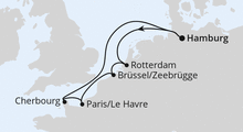 Route: Metropolen ab Hamburg mit AIDAnova