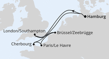 Route: Metropolen ab Hamburg mit AIDAnova