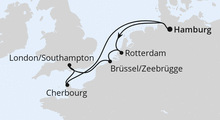 Route: Metropolen ab Hamburg mit AIDAnova