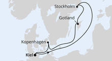 Route: Schweden & Dänemark ab Kiel mit AIDAluna