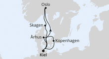 Route: Skandinavische Highlights ab Kiel mit AIDAnova