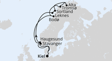 Route: Herbstliche Nordlichter ab Kiel mit AIDAbella