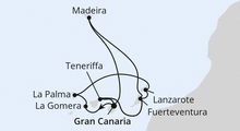 Route: Kanaren & Madeira mit La Gomera mit AIDAblu