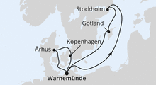 Route: Schweden & Dänemark ab Warnemünde 2 mit AIDAmar