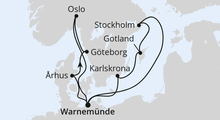 Route: Städte der Ostsee ab Warnemünde 2 mit AIDAmar