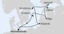 Route: Städte der Ostsee ab Warnemünde 1 mit AIDAmar