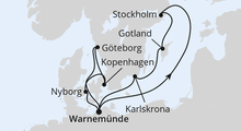 Route: Städte der Ostsee ab Warnemünde 2 mit AIDAmar