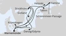 Route: Highlights der Ostseeküste ab Warnemünde mit AIDAluna