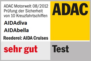 AIDA erhält das ADAC Gütesiegel