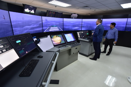 Bridge Simulator at the training center in Manila (Philippines)